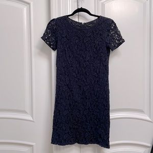 Ann Taylor Navy Lace Dress